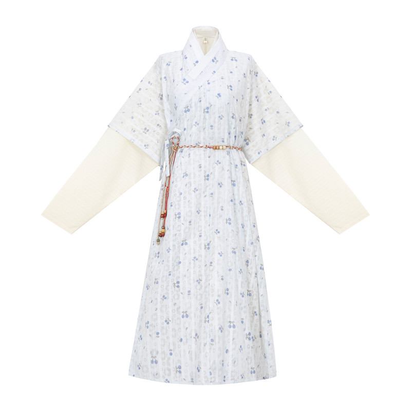 【观止织造｜蓝铃】明制汉服搭护棉蓝色蓬蓬裙日常文艺风叠穿春夏