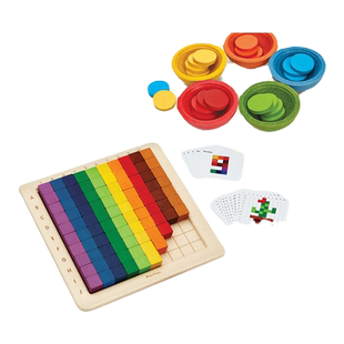 plantoys益智礼盒彩色积木礼盒早教益智儿童启蒙送礼数学逻辑礼物