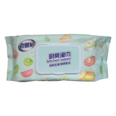 加大加厚油污净湿巾老管家80抽