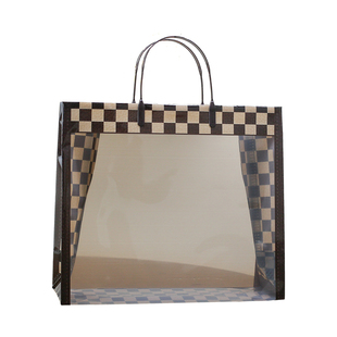 pvc叉耳服装店包邮免税店手提袋防水袋男女装塑料礼品袋袋子定制