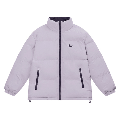 BIPOLAR腊肠狗撞色立领棉服