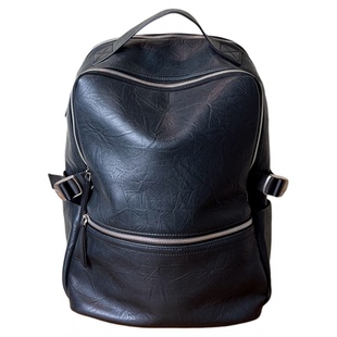 高级感真皮男士双肩包大容量头层牛皮旅行背包男包皮质书包电脑包