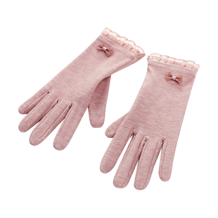 春秋冬季女士开车驾驶防滑保暖手套棉感薄款骑电瓶车骑行可触屏