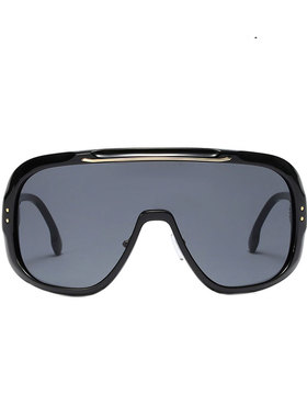 墨镜个性风金属链条连体太阳镜