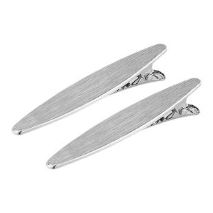 韩国金属纹理一字夹发夹女夏前额编发夹侧边刘海碎发夹鸭嘴夹发饰