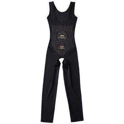 无袖长裤负离子火山收腹腰塑形衣