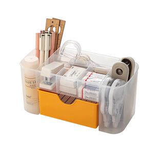 桌面上笔筒多格带抽屉学生文具杂物整理收纳盒工位办公室好物推荐