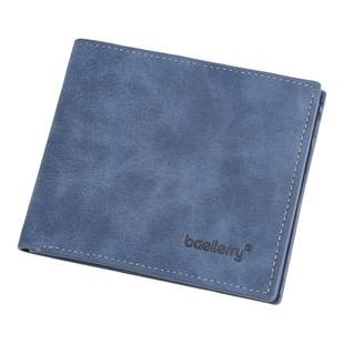 新款钱包男士短款多卡位复古钱夹休闲时尚多隔层皮夹学生青年票夹