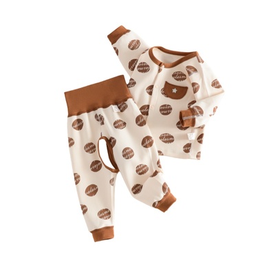 婴幼儿内衣套装男宝宝纯棉秋衣秋裤高腰开裆裤早秋衣服分体秋冬季