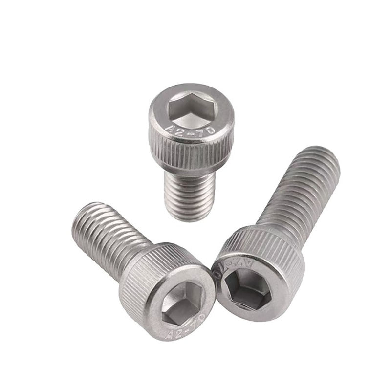 304不锈钢圆柱头内六角螺丝加长滚花防滑杯头螺栓M2M3M4M5M6M8M10