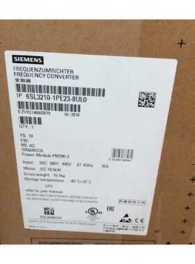 议价6SL3210-1PE23-8UL0西门子G120变频器15KW功率6SL32101PE238UL0