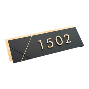 发光入户门门牌磁吸号码牌2026年新款家用感应灯房间房号指示牌亚克力定制门牌号高级感轻奢家用装饰仪式感