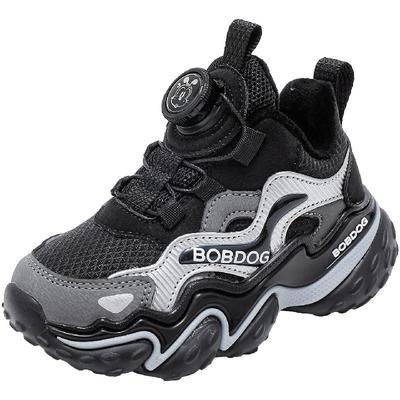 巴布豆童鞋男童鞋子2025新款冬季男宝加绒加厚二棉鞋大童运动鞋女