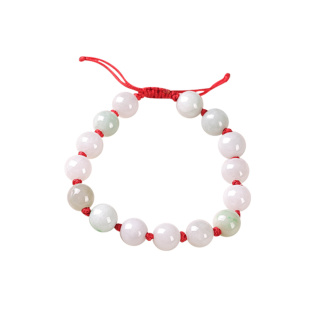 灵机麦玲玲平安扣宝宝手绳脚绳儿童手链婴儿翡翠防惊吓脚链红绳