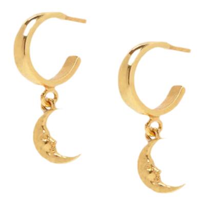 herminaathens月亮吊坠耳环