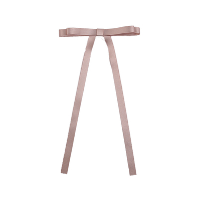 少女双层缎面蝴蝶结飘带发夹