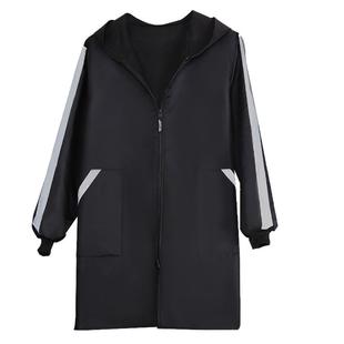 秋冬罩衣女加绒保暖围裙家用厨房防水定制logo印字工作服男士上班