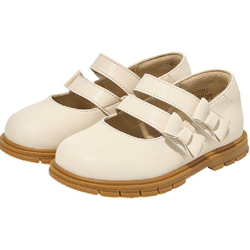 卡特兔童鞋小皮鞋秋季新款女童软底防滑鞋子儿童复古公主鞋