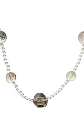 白日萌混合材质圆珠链女原创设计