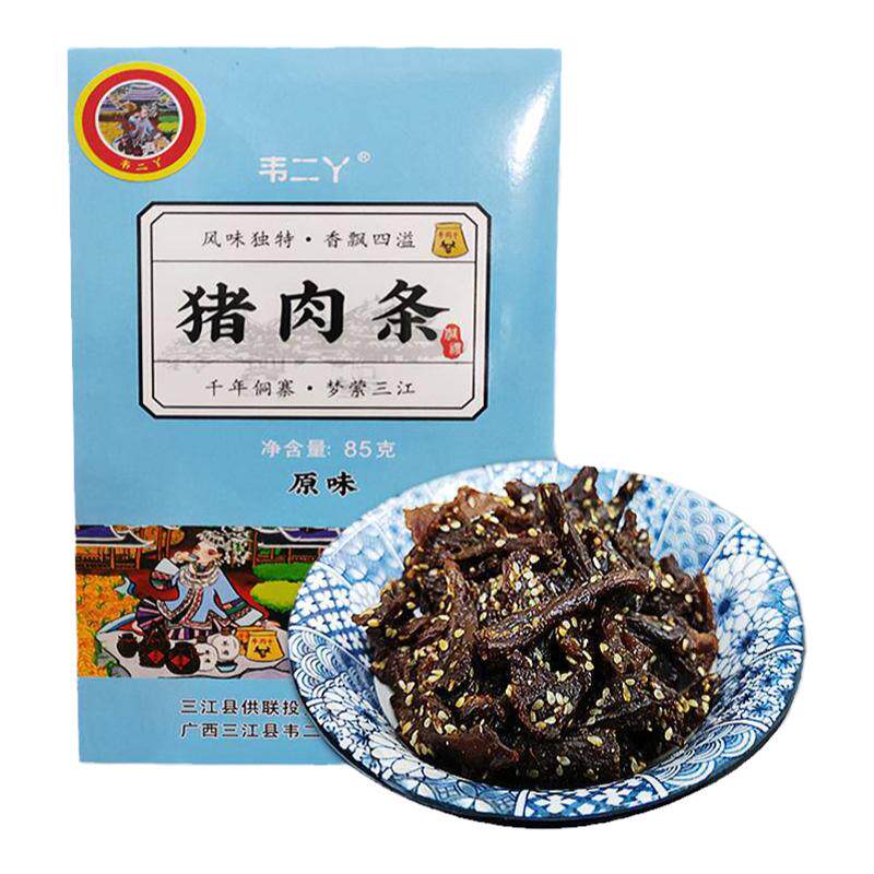 韦二丫三江特产猪肉条85g干肉脯