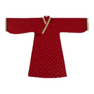 汉尚华莲[龙凤意]原创汉服红色订婚婚服套装男女款重工绣花战国袍