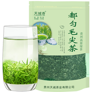 正宗贵州都匀毛尖茶2025新茶高山云雾绿茶特级浓香型散装茶叶500g