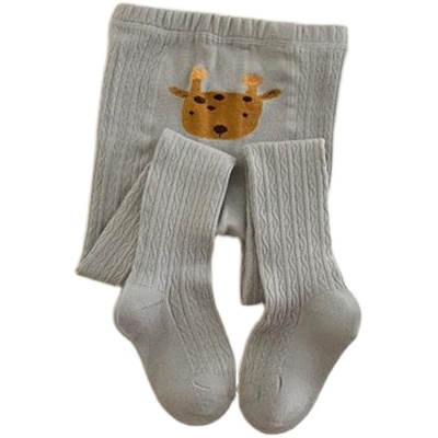 卡通薄绒连裤袜婴儿宝宝外穿