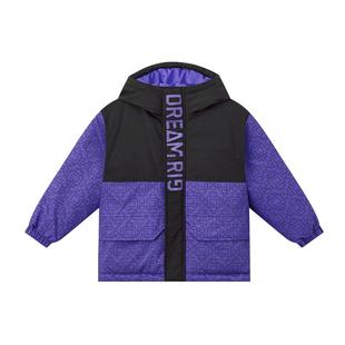 多多家男童棉服外套儿童防水棉衣2025新款秋冬款中大童满印冬装潮