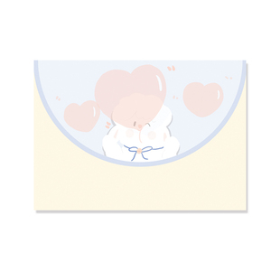 小羊情侣温馨信封信纸套装小众可爱情书送女友原创高颜值好看的