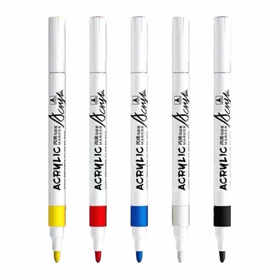 批发丙烯马克笔袋装学生水笔水性墨水环保无毒画画笔可叠色不透纸