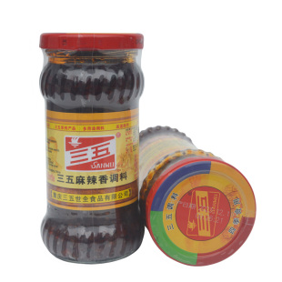 三五麻辣酱300g*2瓶 正品重庆拌面拌饭辣椒酱四川炒菜干锅调味酱