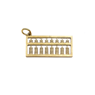 黄铜实心如意算盘汽车钥匙挂件男钥匙扣女原创手工包挂钥匙圈饰品