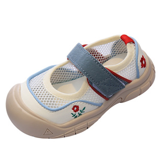 女童包头凉鞋运动网鞋2026夏季新款儿童鞋女宝宝镂空单网公主凉鞋