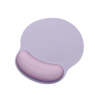 紫色小鼠标垫护手腕女生高颜值办公室滑鼠垫电脑桌垫护腕手托垫子