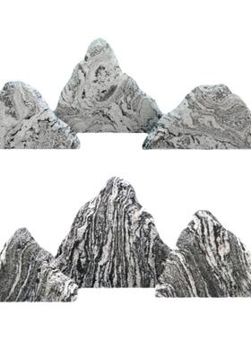 假山枯山水组合石头造景切片石庭院石雕室内天然泰山景观石雪浪石