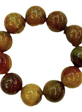 龙纹雨花石手串雨花石缠丝玛瑙