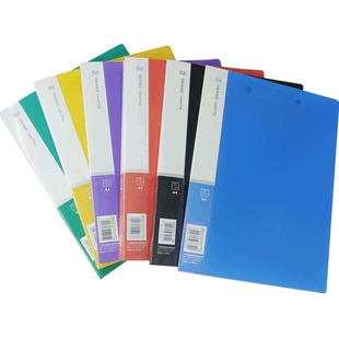 1个装加厚文件夹办公用品A4单双强力夹夹子资料夹插页册功能夹多层文件袋收纳盒学生用板夹文件架收纳桌夹板
