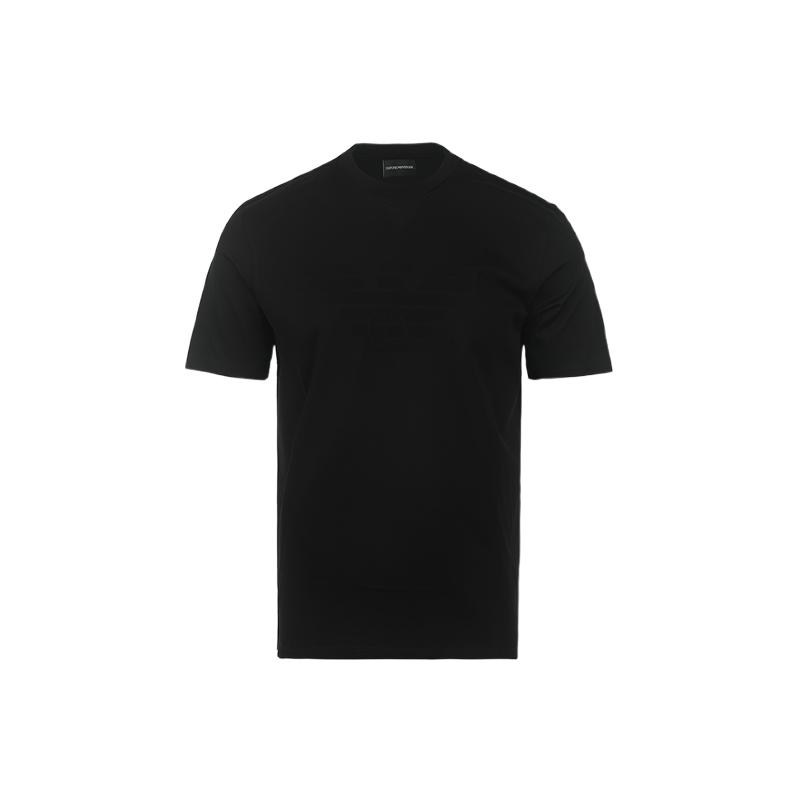 【自营】EMPORIO ARMANI/阿玛尼男士图案印花棉质宽松休闲短袖T恤