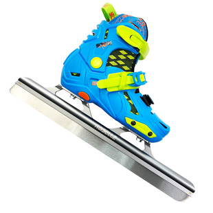 洛神儿童可调节大道速滑冰刀鞋定位刀滑冰鞋初学者专业真冰冰刀鞋