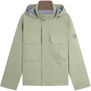 【户外防水】Tommy秋冬男装休闲运动工装风立领可收纳帽夹克外套