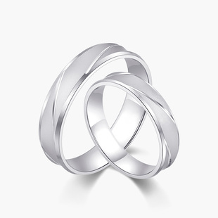 奢珠_风 铂金戒指正品男女pt950白金情侣对戒结婚戒指