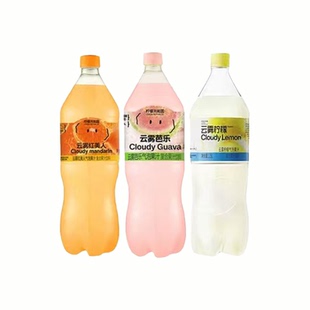 柠檬共和国云雾柠檬芭乐清爽解腻气泡果汁饮料大瓶0脂维C汽水饮品