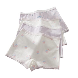 女童内裤儿童纯棉2026新款大童平角底裤不夹屁屁女孩宝宝四角短裤