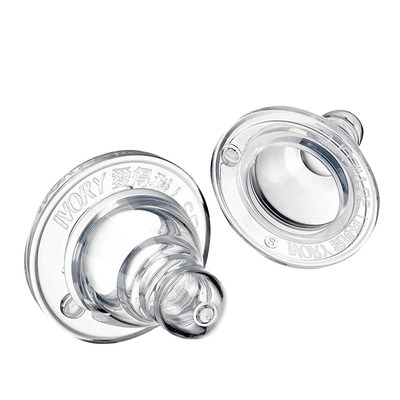 爱得利标准口径液体硅胶奶嘴新生婴儿SML十字孔通用0-3-6-18个月