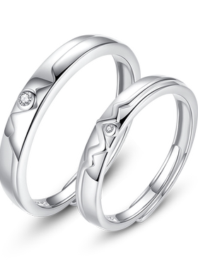 送女友海誓山盟情侣对戒定情信物