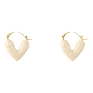 Classy key新加坡设计师联名款爱心耳环轻奢耳钉女款高级感潮耳饰