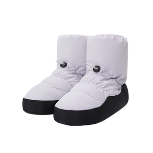 儿童舞蹈保暖靴秋冬女童舞蹈鞋防滑加绒软底鞋棉靴成人热身练功靴