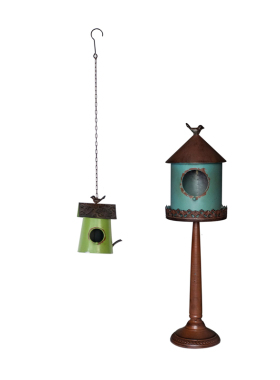 鸟巢美式乡村做旧园艺阳台摆件