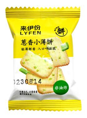 来伊份葱香小薄饼500g轻薄咸香