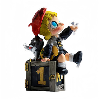 泡泡玛特MOLLY周年雕塑2代手办